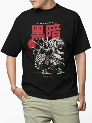 black oversized t-shirt