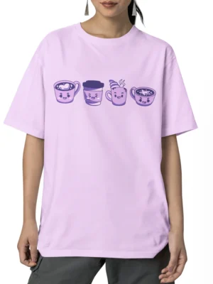 lavender oversized t shirt