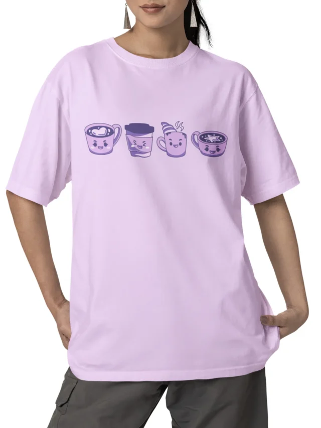 lavender oversized t shirt