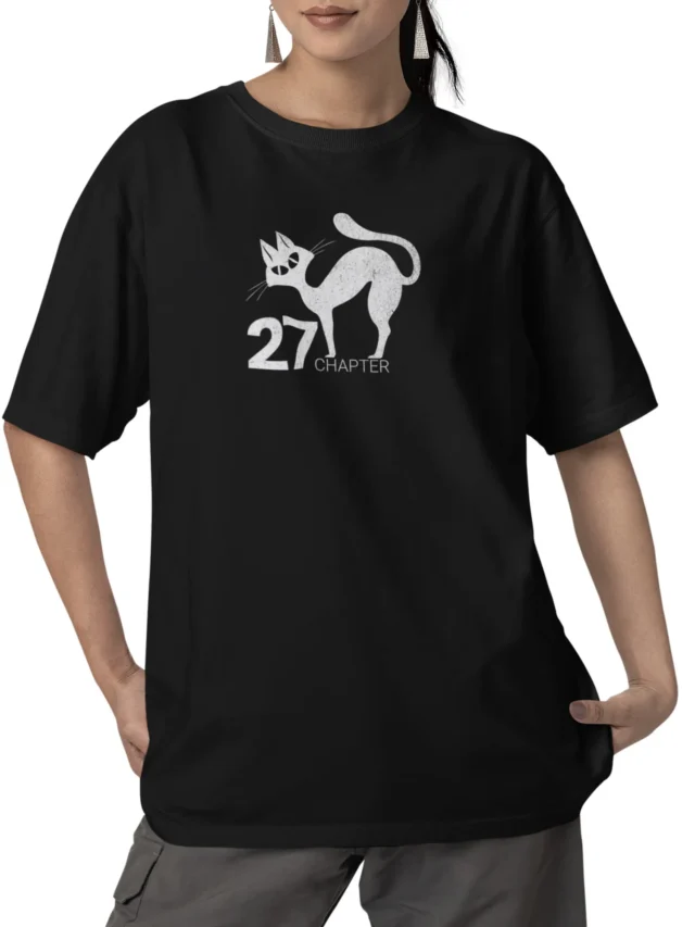 black oversized t shirt