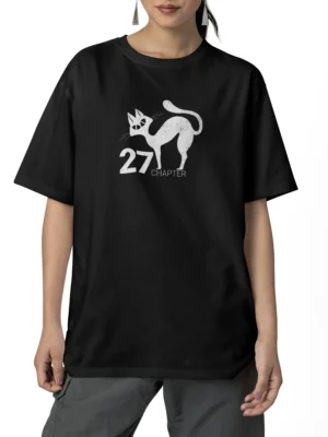 black oversized t shirt