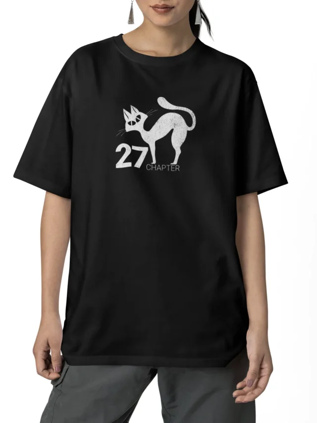 black oversized t shirt