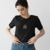 black t shirts women