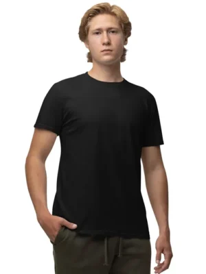 Solid black t shirt