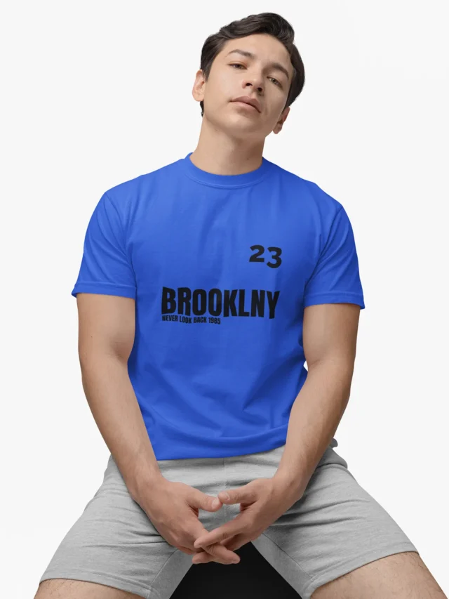 blue t-shirt