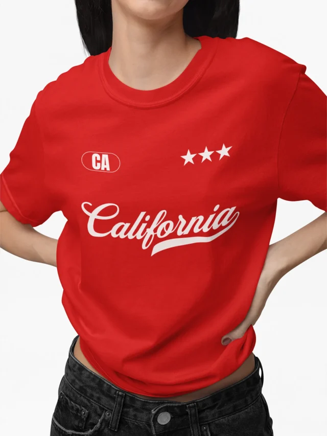 red t-shirt