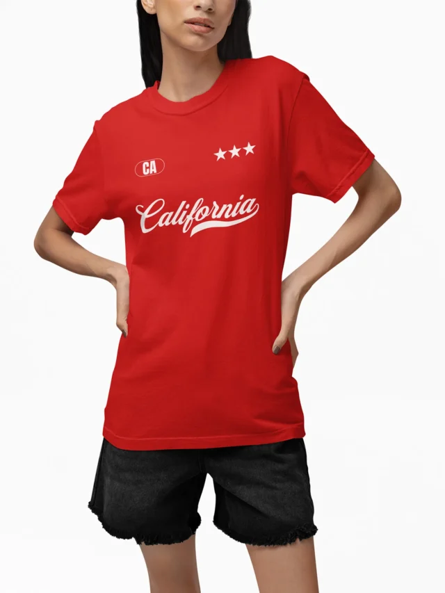 red t-shirt