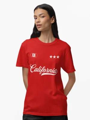 red t-shirt