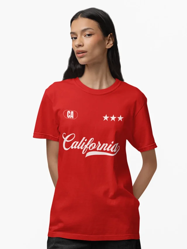 red t-shirt