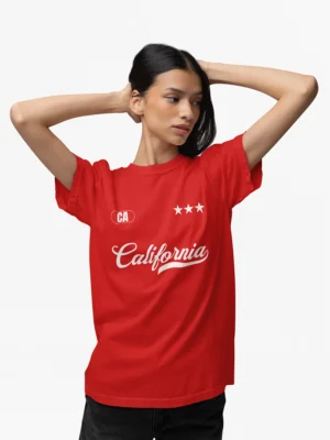 red t-shirt