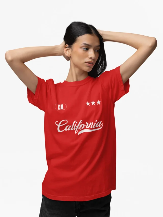 red t-shirt