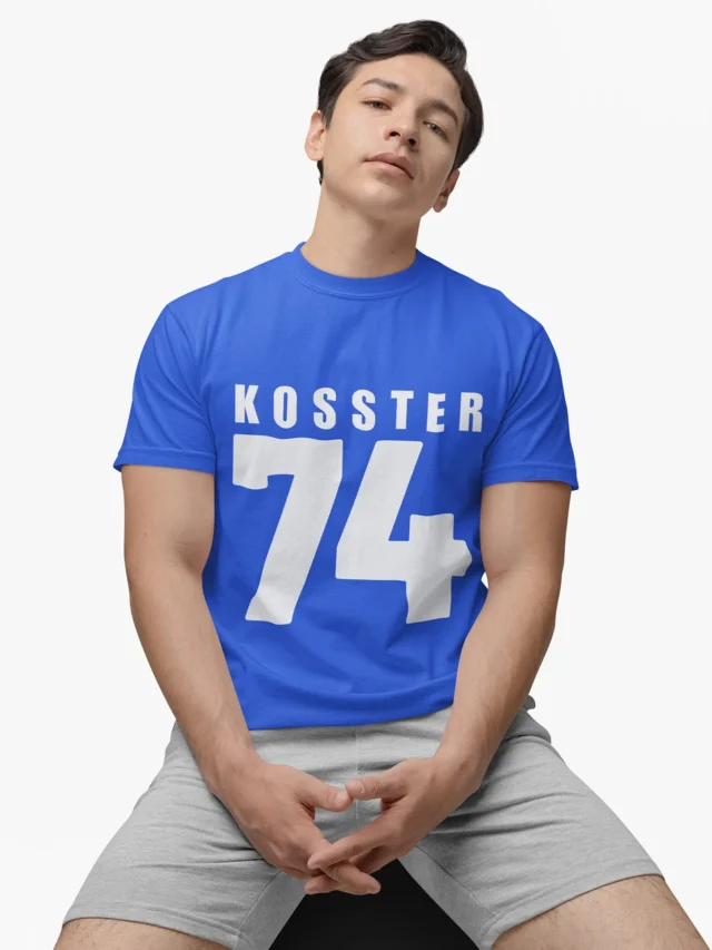 blue t-shirt