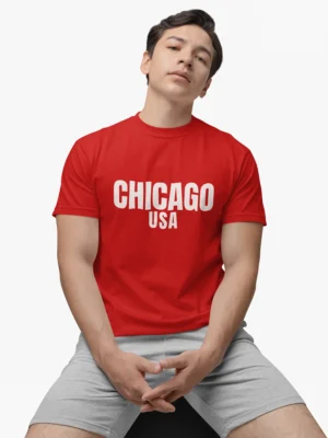red t-shirt