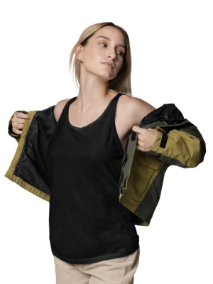 black tank top