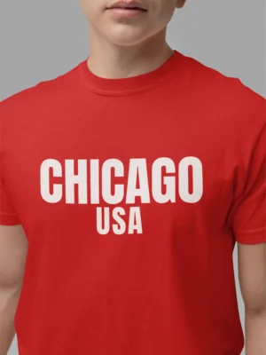 red t-shirt