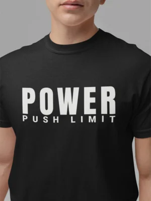 black t-shirt