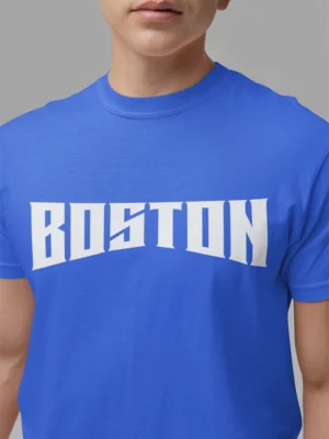 blue t-shirt