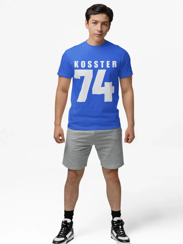 blue t-shirt
