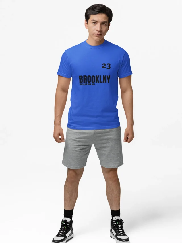 blue t-shirt